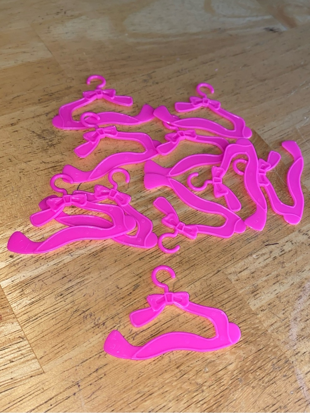 LOT OF 10 BARBIE DOLL HANGERS 2.2” new